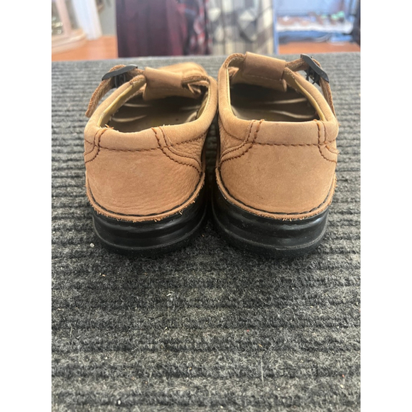 Birkenstock Footprints Tan Leather Fisherman Shoes Mary Jane EU 41 US 10 Women G - Picture 5 of 13